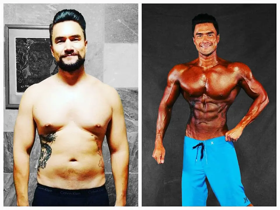 male bodybuilding after